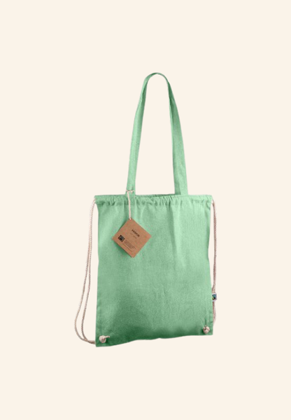 Totebag 140gr sac à dos à cordes en coton recyclé Avelin