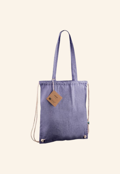 Totebag 140gr sac à dos à cordes en coton recyclé Avelin