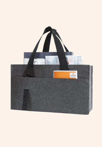 Sacoche ordinateur en feutrine rPET Maëvane