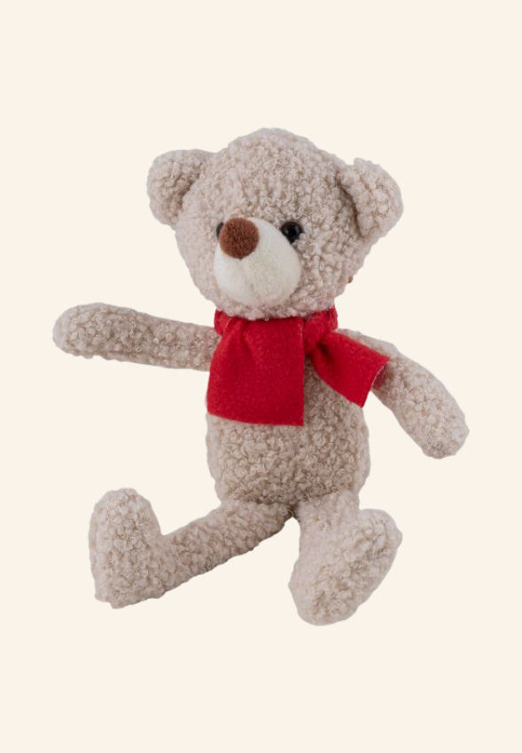 Ours en peluche écharpe rouge Orvian