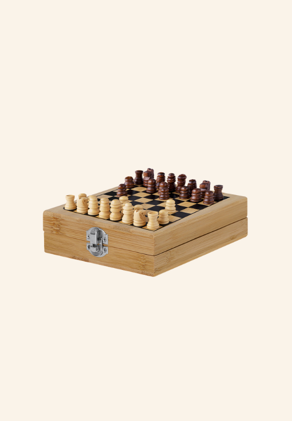 Coffret jeux 3-en-1 en bambou Alaric