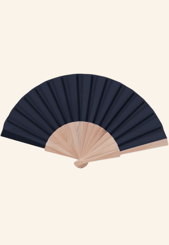 Éventail en bois naturel 23cm Marjane