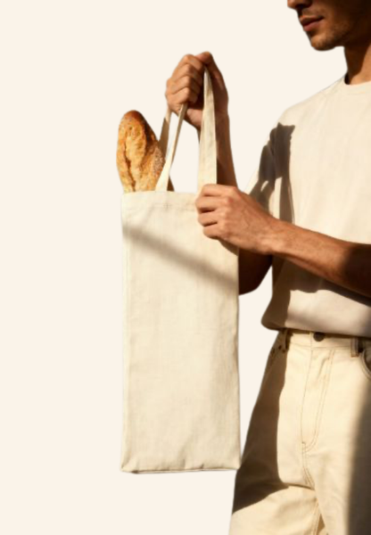 Sac à pain en coton Élior