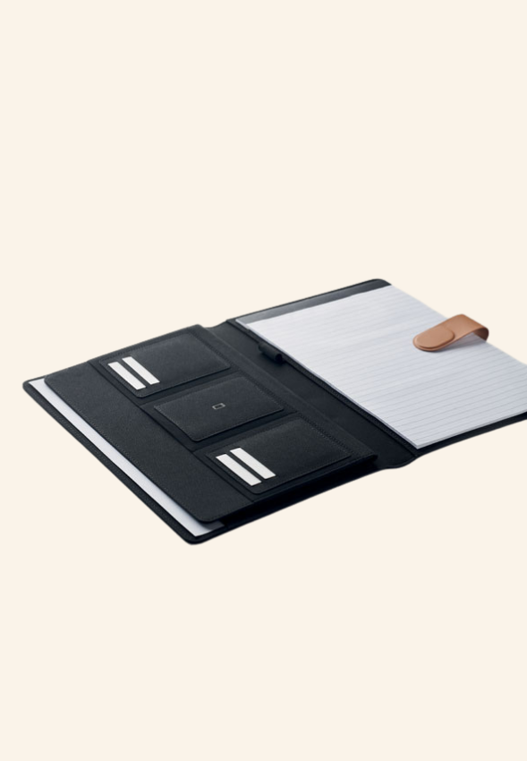 Conférencier en similicuir et rPET A4 Alcinia