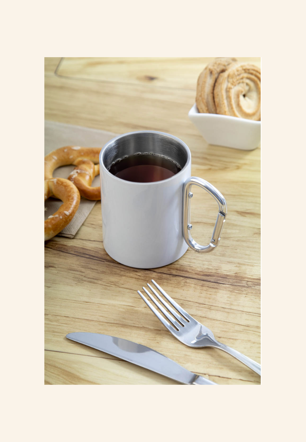 Mug sublimation 300 ml acier inoxydable recyclé et aluminium recyclé Valentin