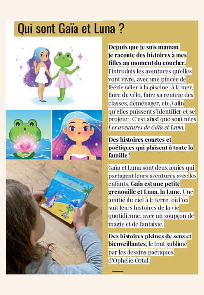Livre personnalisable : Les aventures de Gaïa et Luna