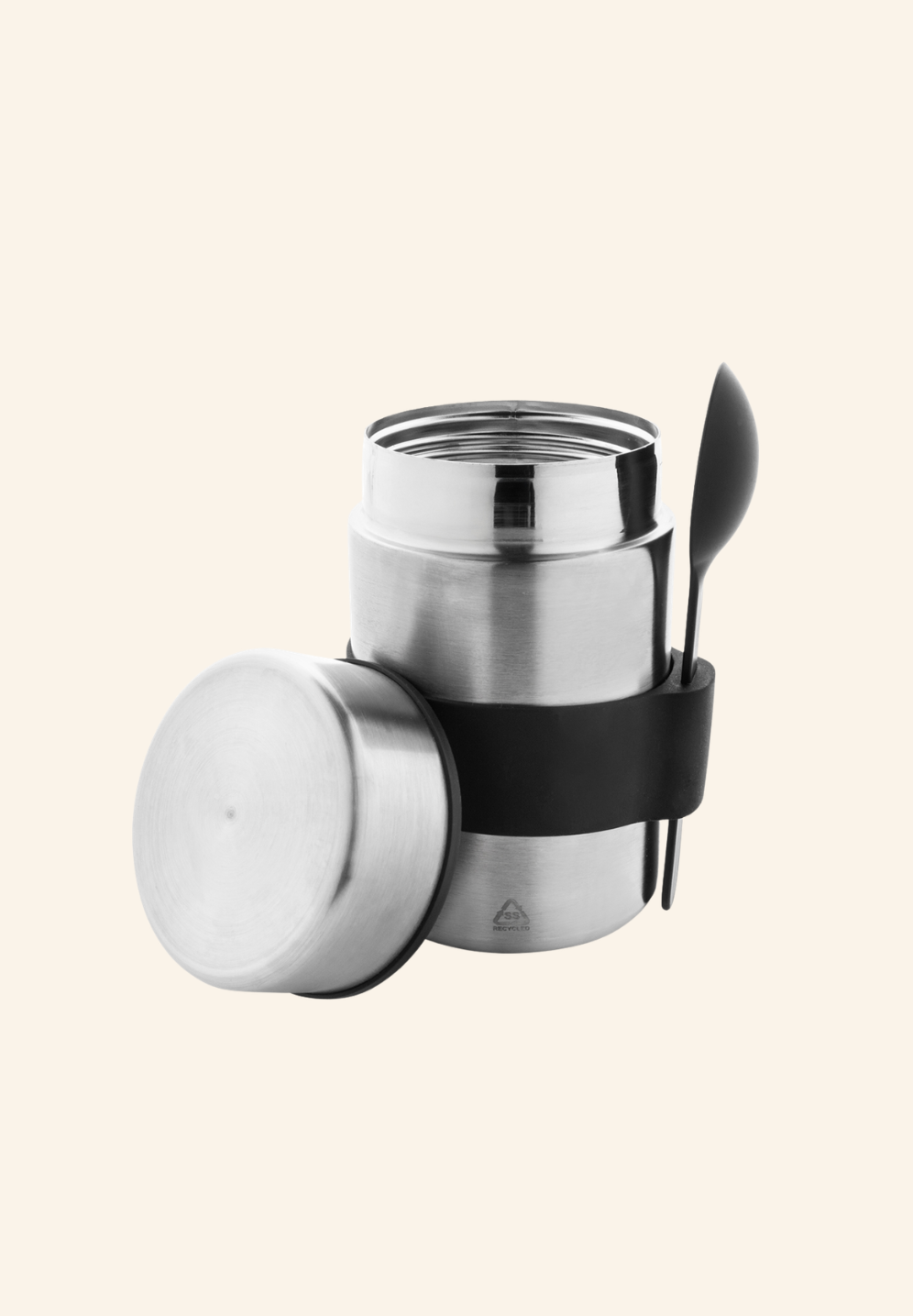 Boîte à lunch isotherme 450 ml en acier inoxydable recyclé Maxime