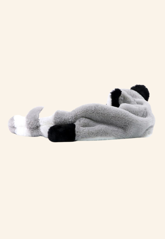 Peluche raton laveur pour chien