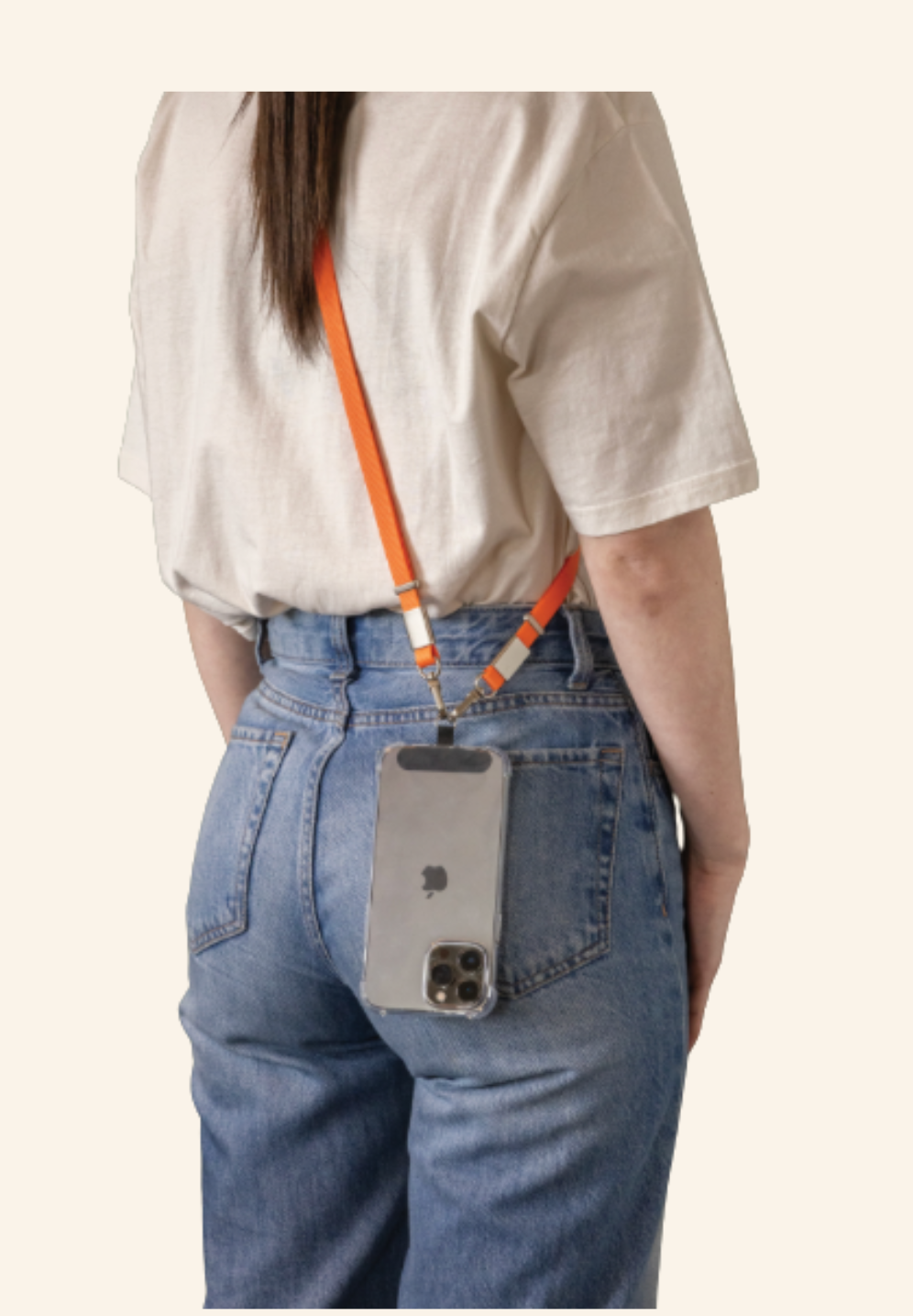 Tour de cou bandoulière téléphone NIVO en rPET recyclé