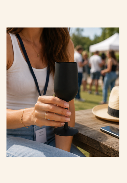 Verre à vin INAO réutilisable 12/18cl en polypropylène Sommelia