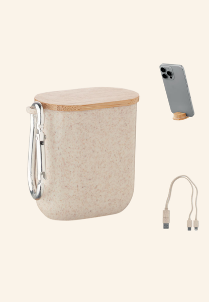 Kit de câbles avec support en paille de blé Calviane