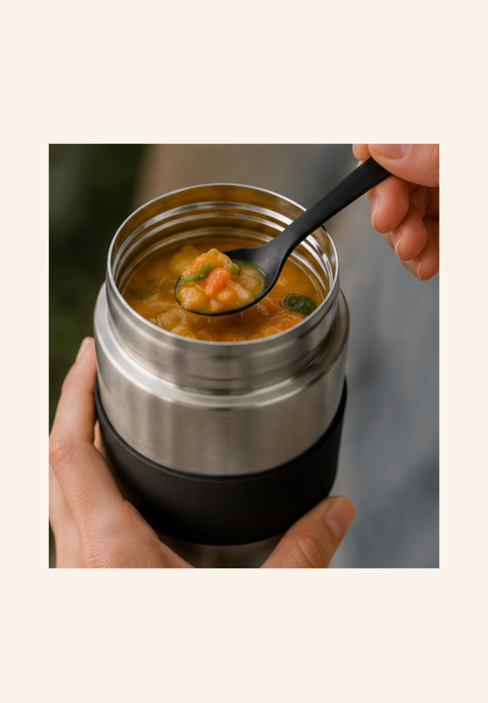 Boîte à lunch isotherme 450 ml en acier inoxydable recyclé Maxime