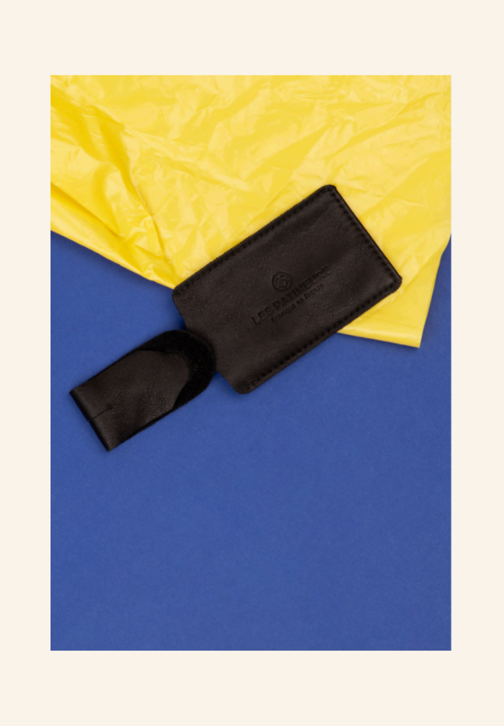Étiquette bagage cuir Rousseau
