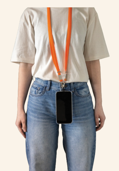 Tour de cou bandoulière téléphone NIVO en rPET recyclé
