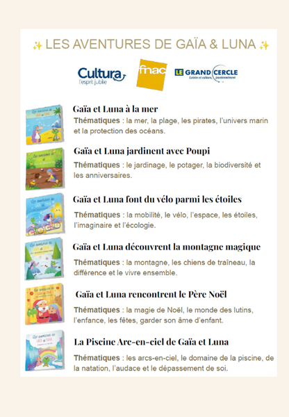 Livre personnalisable : Les aventures de Gaïa et Luna