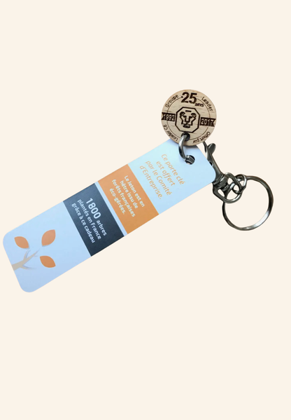 🛒 Jeton de caddie porte-clés Léna