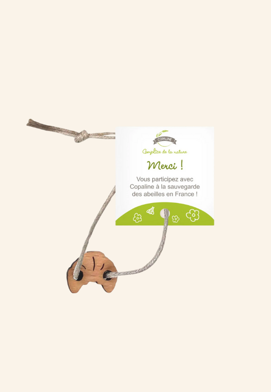 Mini bracelet solidaire en bois Maëlune