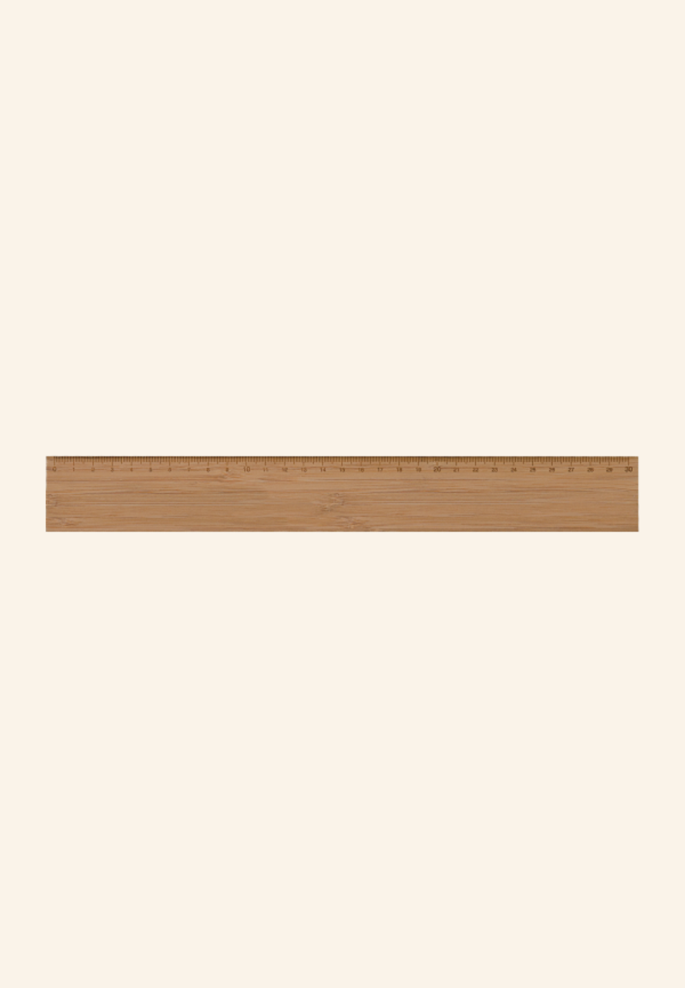 Règle bambou 30 cm à la forme