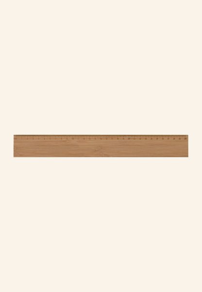 Règle bambou 30 cm à la forme