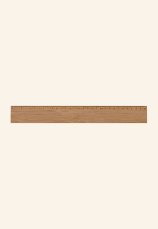 Règle bambou 30 cm à la forme