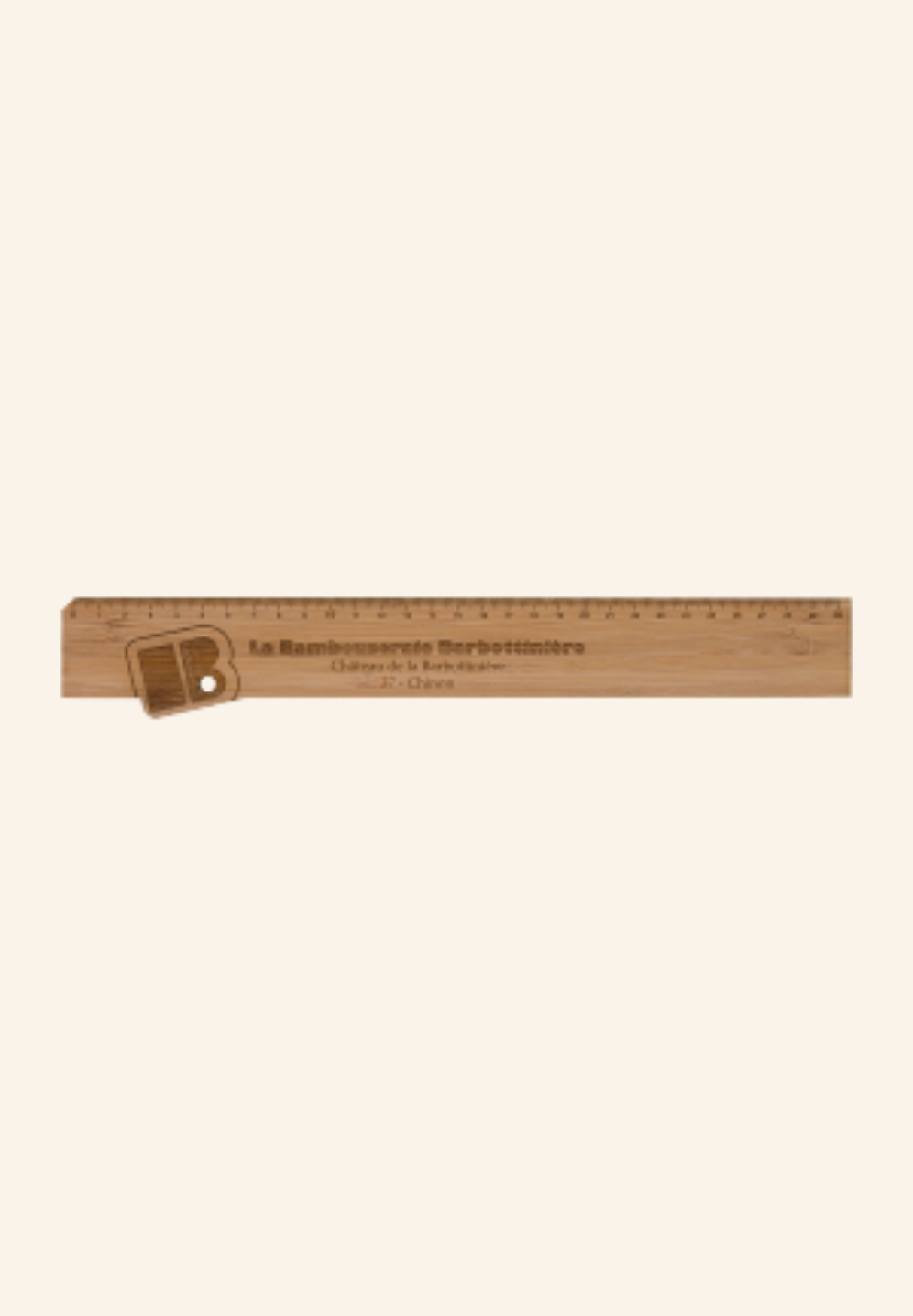 Règle bambou 30 cm à la forme