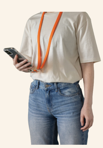 Tour de cou bandoulière téléphone NIVO en rPET recyclé