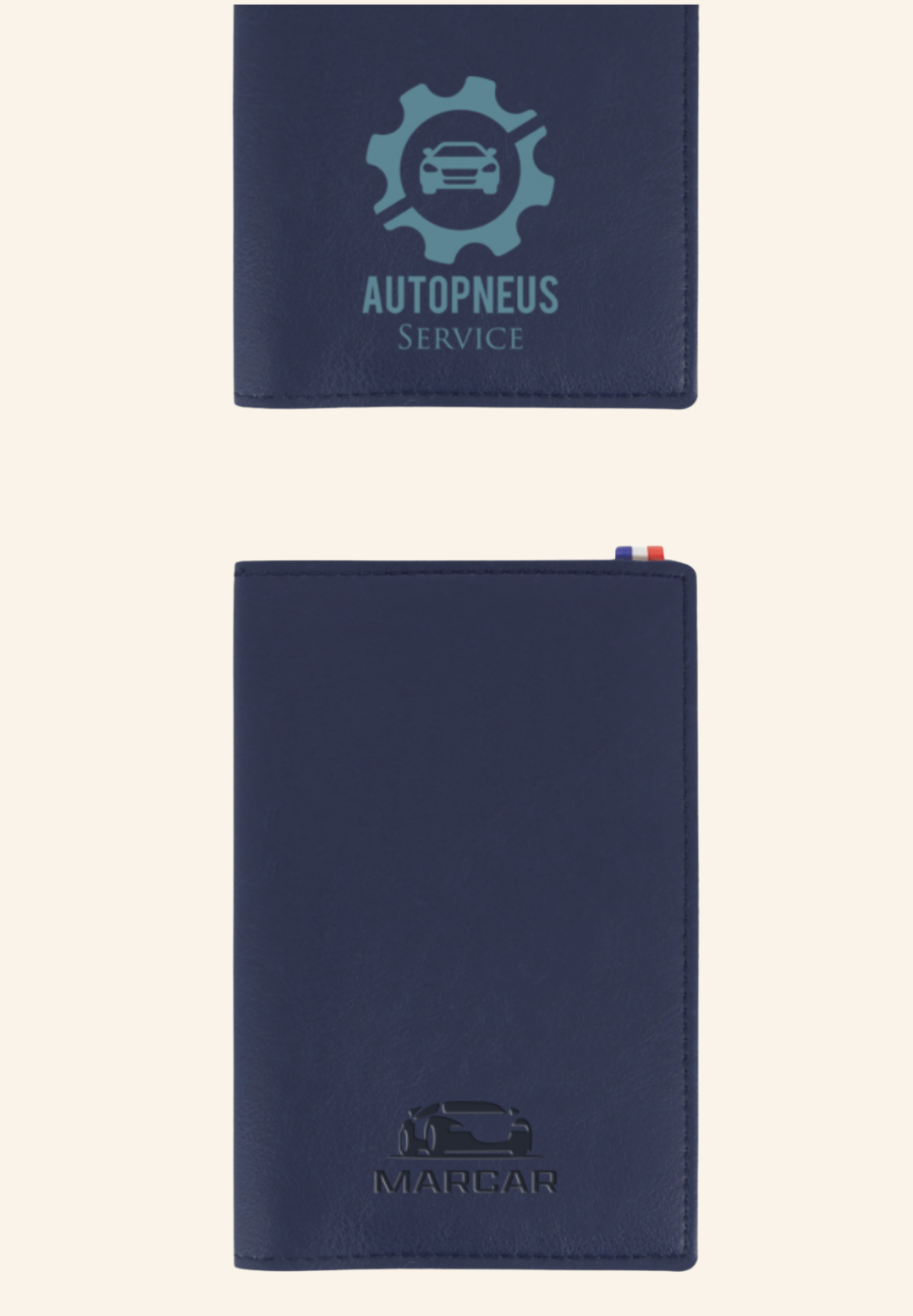 PORTE CARTE GRISE COUTURE