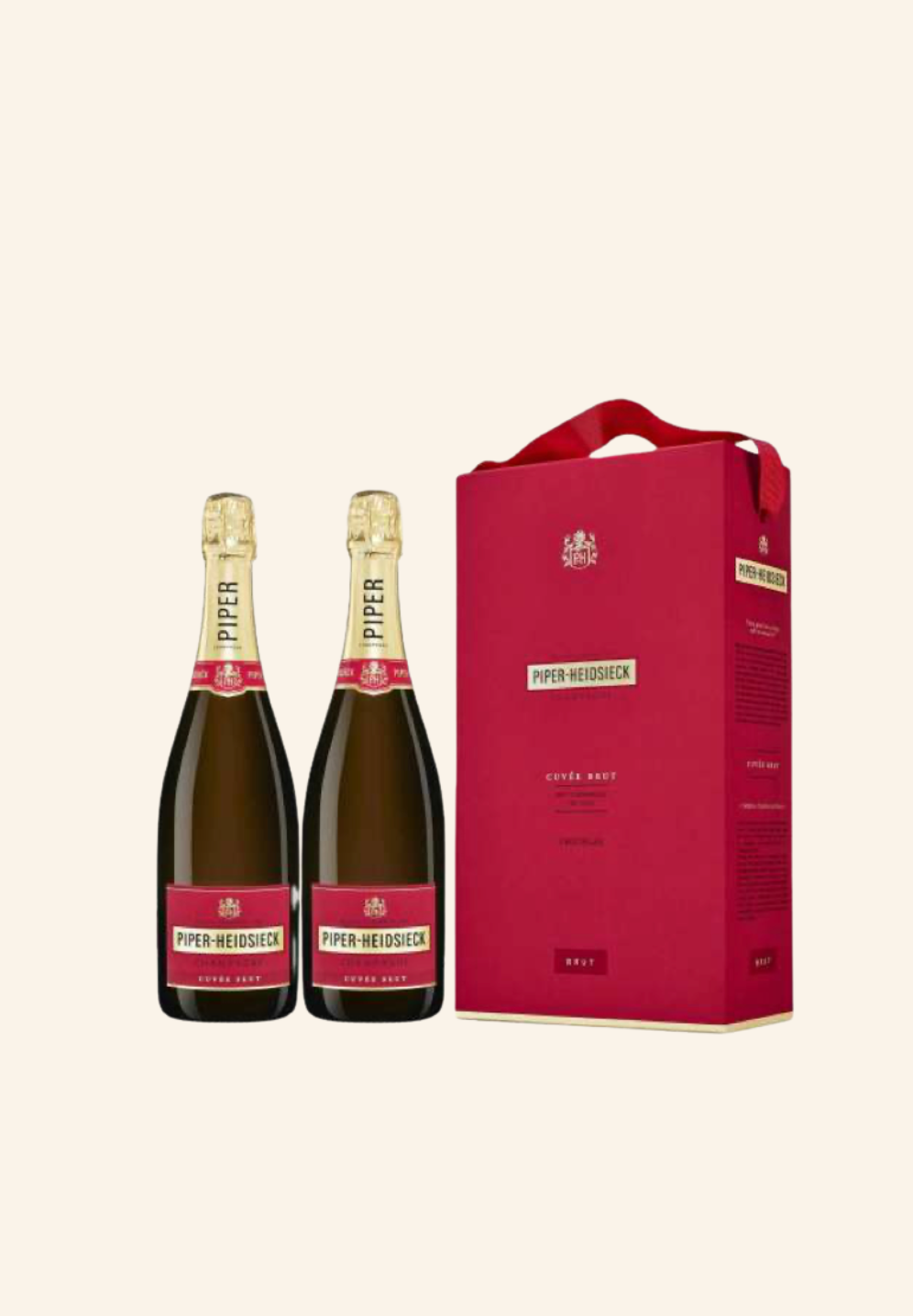 Coffret Piper-Heidsieck Brut 2 × 75 cl