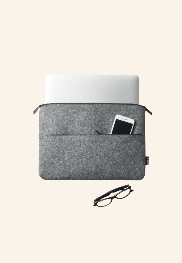 Sacoche pour ordinateur en feutre Calvine
