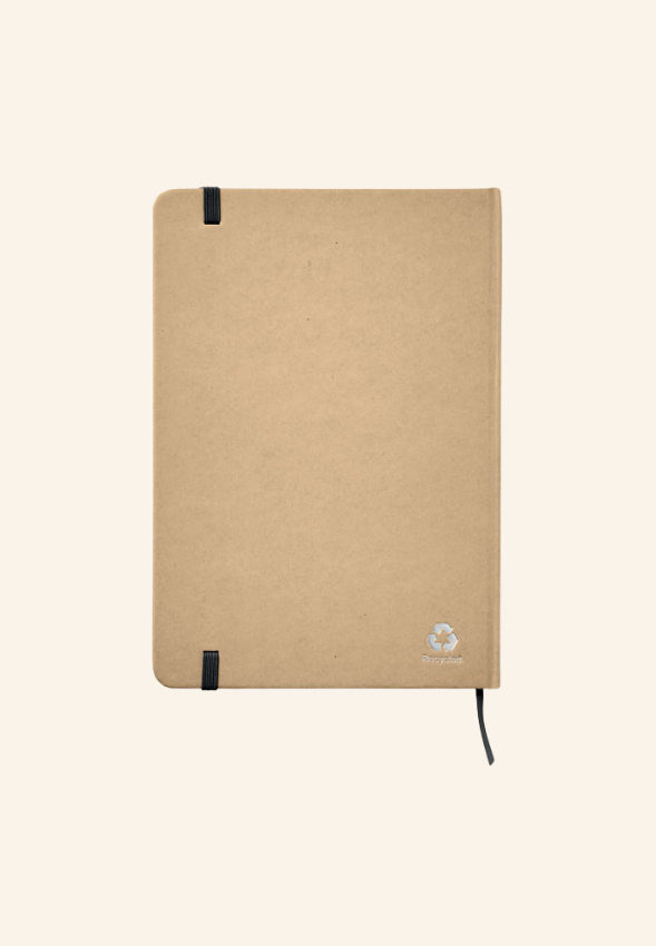 Carnet A5 160 pages en carton recyclé Lucien