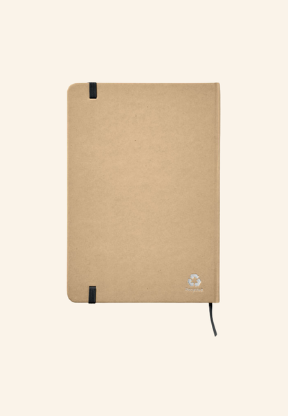 Carnet A5 160 pages en carton recyclé Lucien