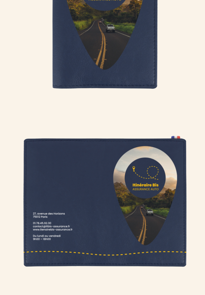 PORTE CARTE GRISE COUTURE