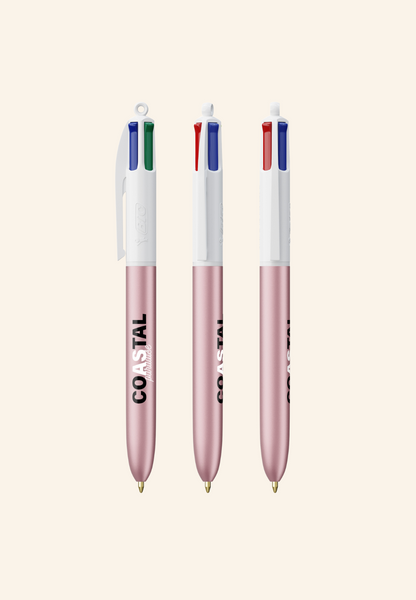 Stylo BIC 4 couleurs Gael glacé