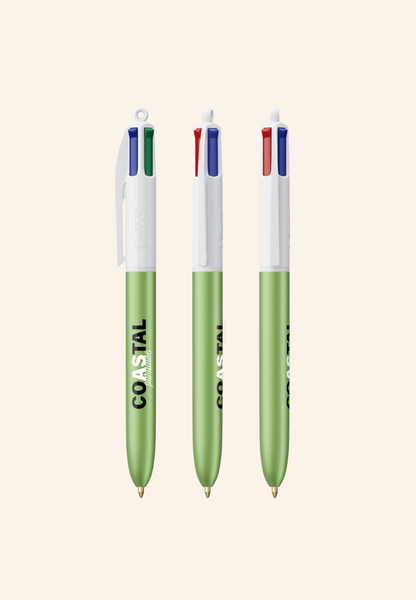 Stylo BIC 4 couleurs Gael glacé