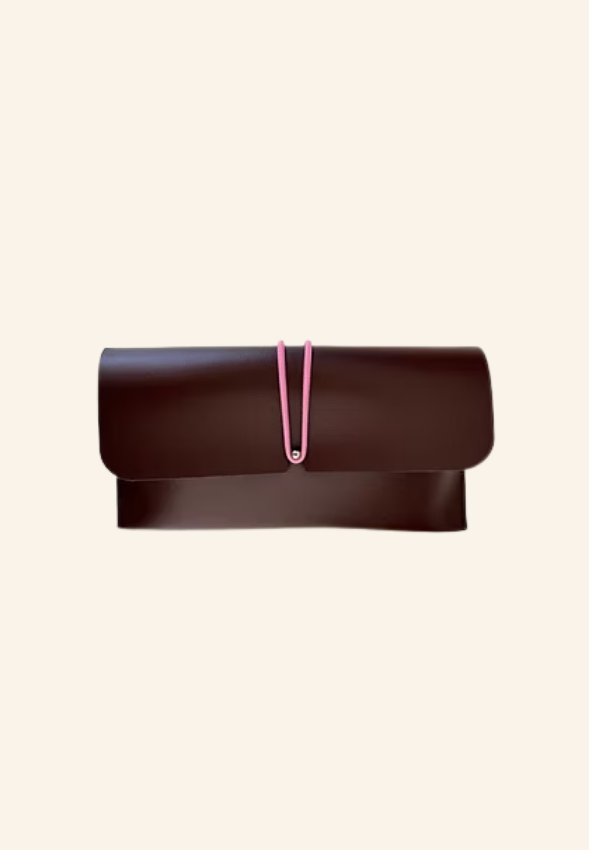 ETUI LUNETTES en cuir et latex naturel certifié à elastique samantha
