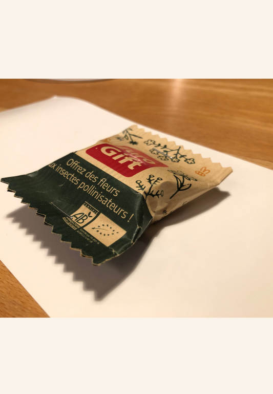 Sachet Kraft Fleurs en papier kraft bio et recyclé Aurelianis