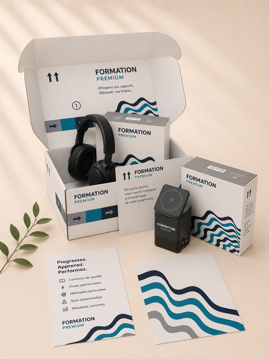 Box coffret organisation et technologie – bureau & mobilité