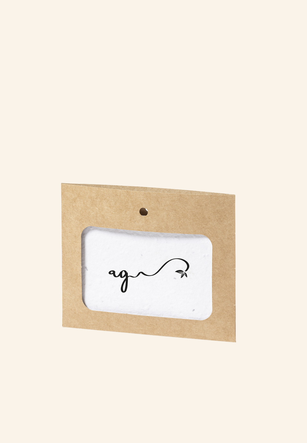 Badge Ensemencé en carton recyclé Binem