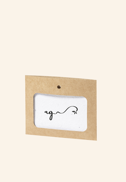 Badge Ensemencé en carton recyclé Binem