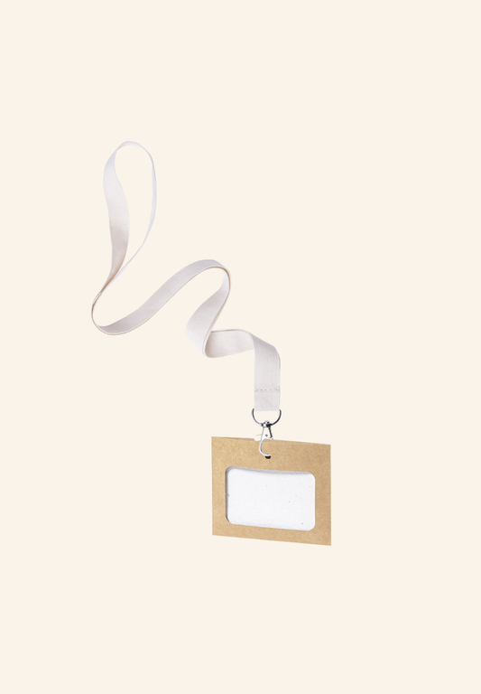 Badge Ensemencé en carton recyclé Binem