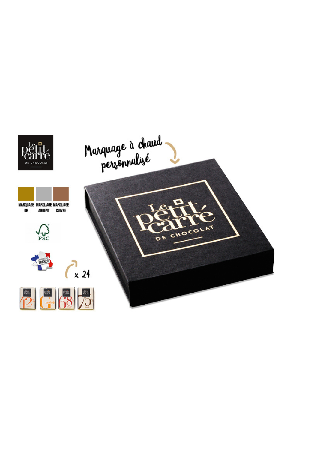 Coffret dégustation Le Petit Carré de Chocolat Eden