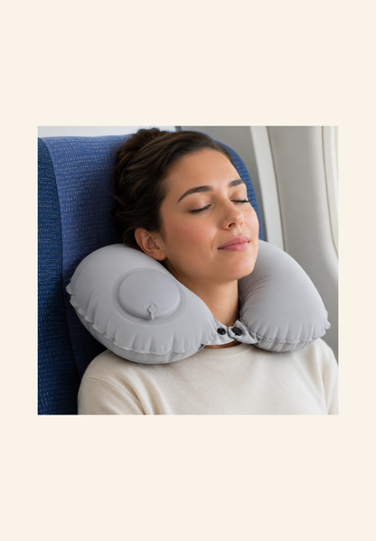 Oreiller de voyage gonflable RPET Nathan