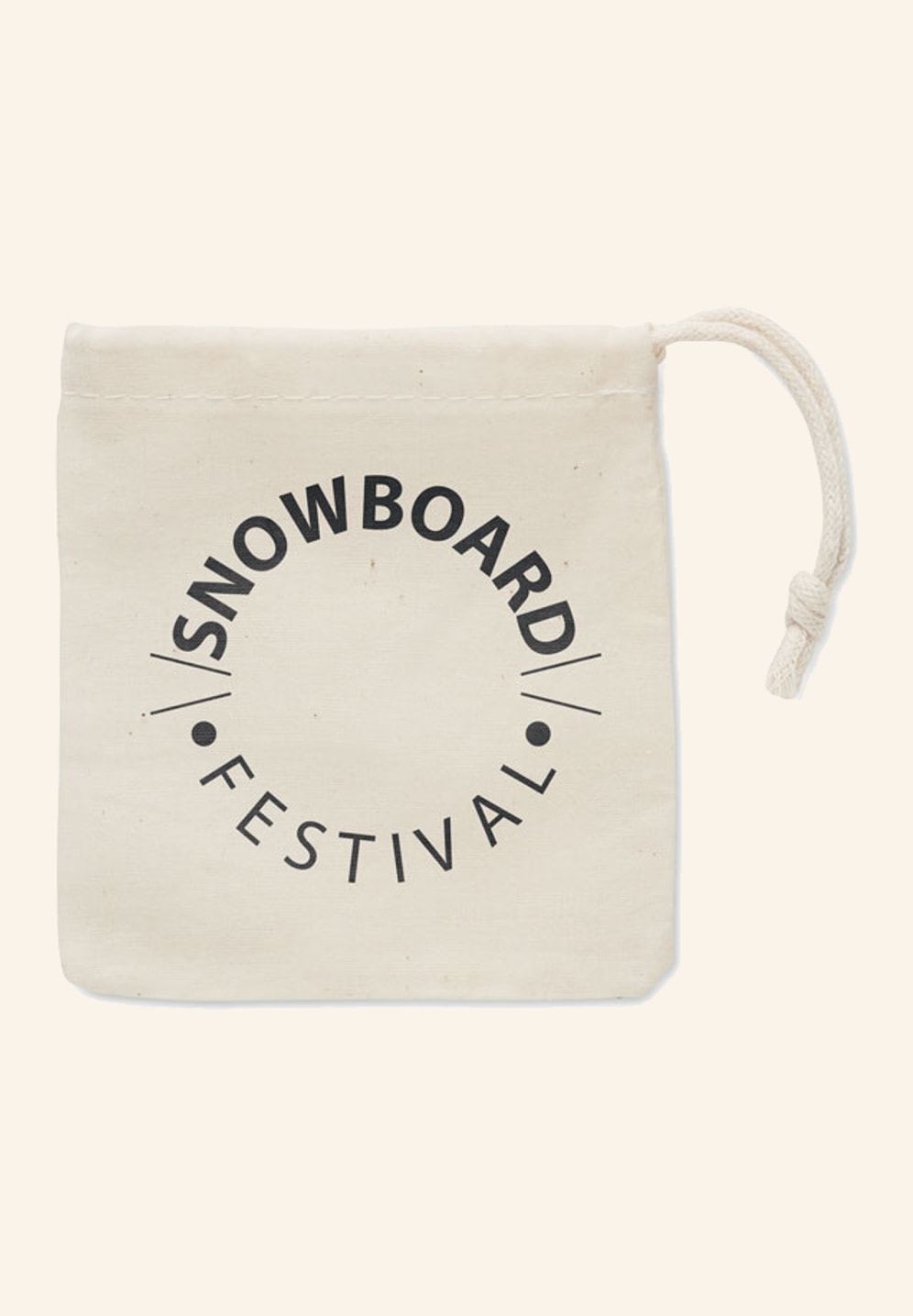 Pochette en coton du casse-tête avec un logo marqué