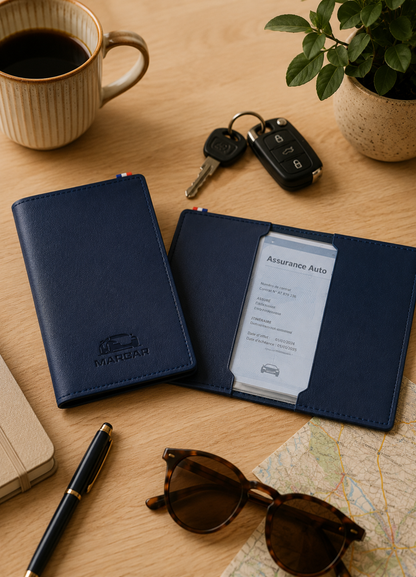 PORTE CARTE GRISE COUTURE