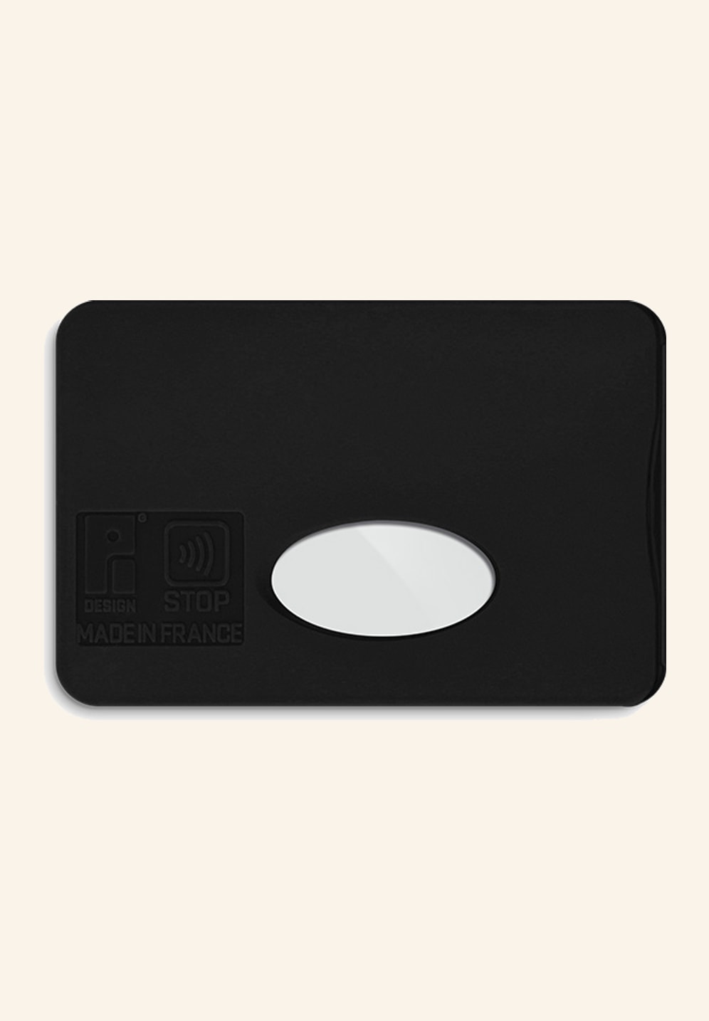 Protège carte anti-RFID noir en rABS, deuxième vue du produit