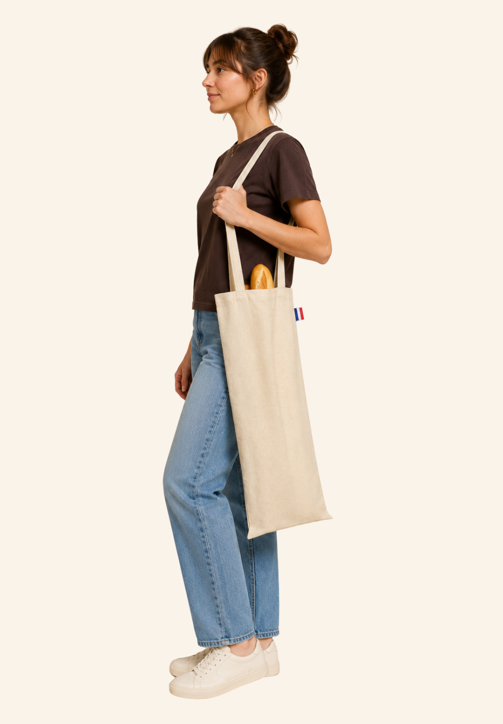 Sac à pain en coton Célysse