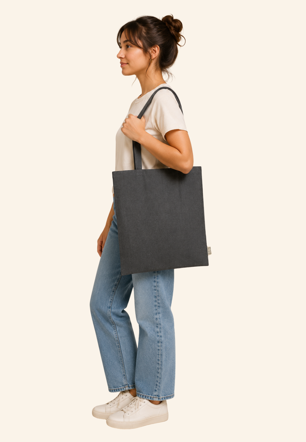 Totebag 140grs en coton recyclé Java